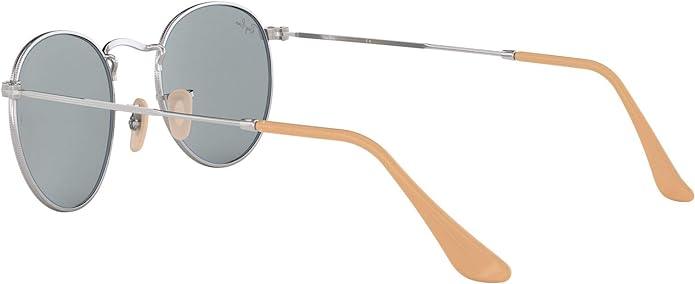 Ray-Ban Rb3447 Round Metal Sunglasses 50mm,Blue - Zrafh.com - Your Destination for Baby & Mother Needs in Saudi Arabia