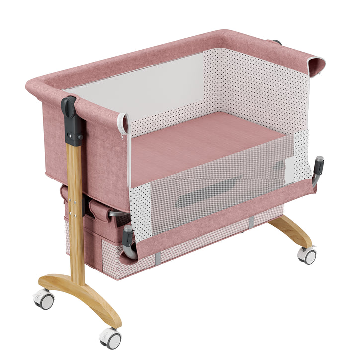 Dreeba Linen Fabric Baby Crib Wbb-602 - Zrafh.com - Your Destination for Baby & Mother Needs in Saudi Arabia