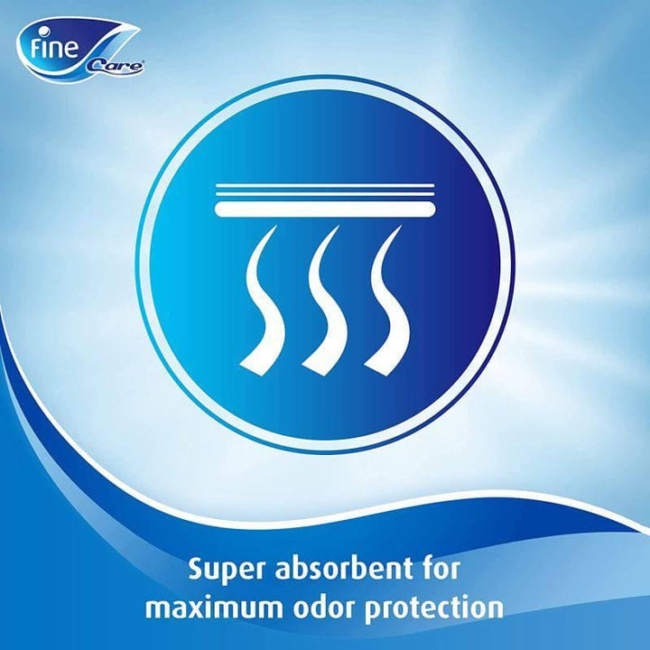 Incontinence Unisex adult diapers, Size Large (Waist 110-156 cm), 18 count. Fine Care¬Æ briefs with Maximum Absorbency, Leak Protection. - ZRAFH