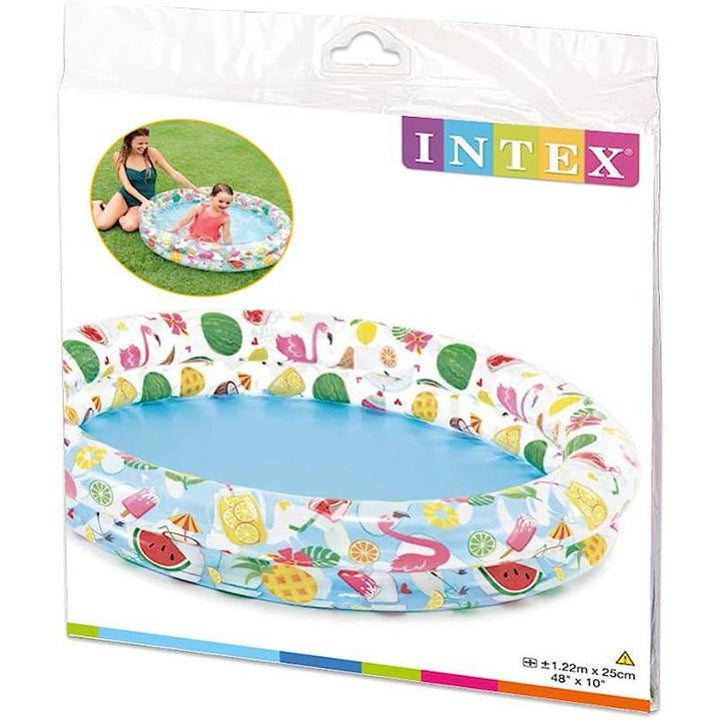 Intex swimming pool with fruit patterns - multi color - ZRAFH