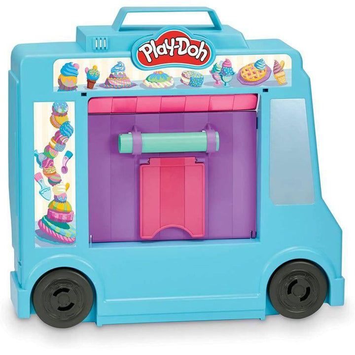 Play-Doh Kitchen Creations Ice Cream Truck Toy Playset - 20 Kitchen Accessories - 5 Cans - ZRAFH