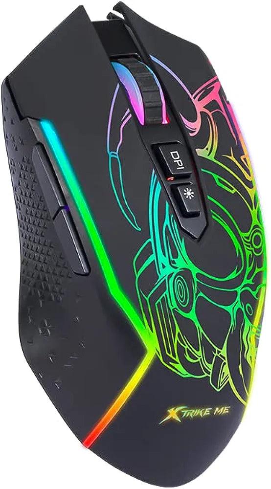 Xtrike me Wired Gaming Mouse - 6 Buttons  GM-327 - Zrafh.com - Your Destination for Baby & Mother Needs in Saudi Arabia