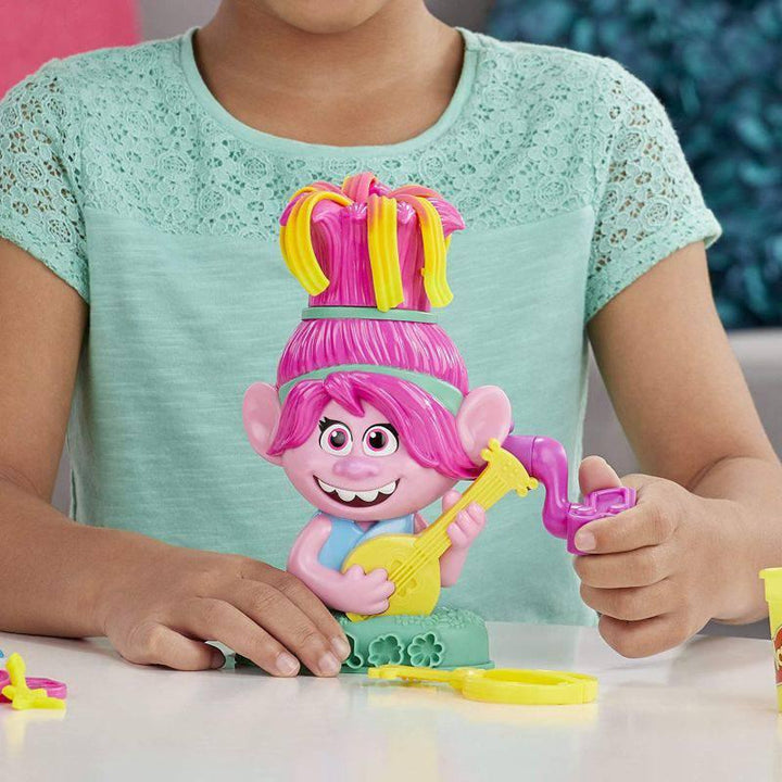Play-Doh Trolls Rainbow Hair Poppy With 6 Non-Toxic Colors - ZRAFH