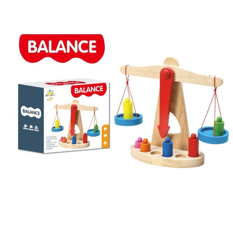 Wooden Balance Montessori Educational Toy With Weights