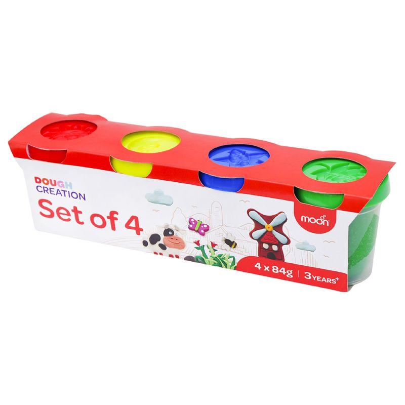 Explore now Moon Dough Creations Set of 4 3+ Years MultiColor