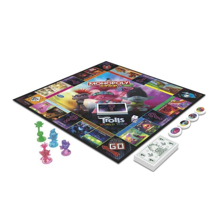 Monopoly Junior: Trolls World Tour Edition Board Game - ZRAFH