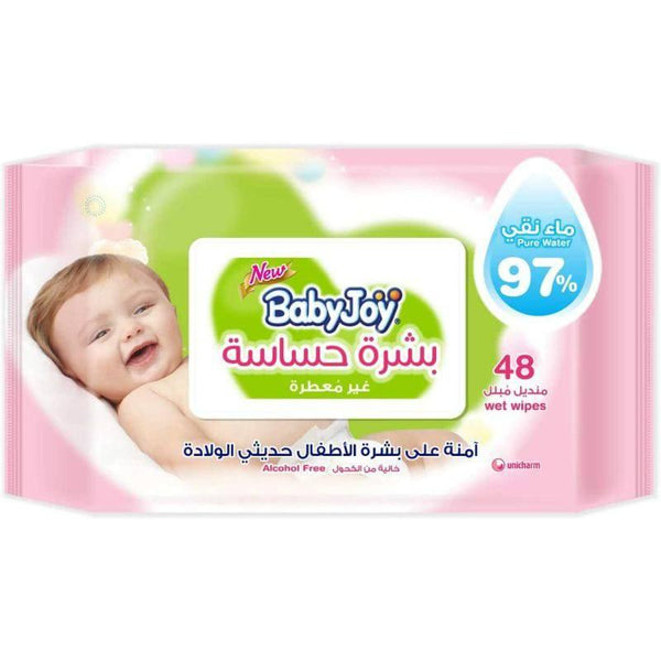 Baby Joy Wet Wipes Sensitive Skin - 48 Wipes - ZRAFH