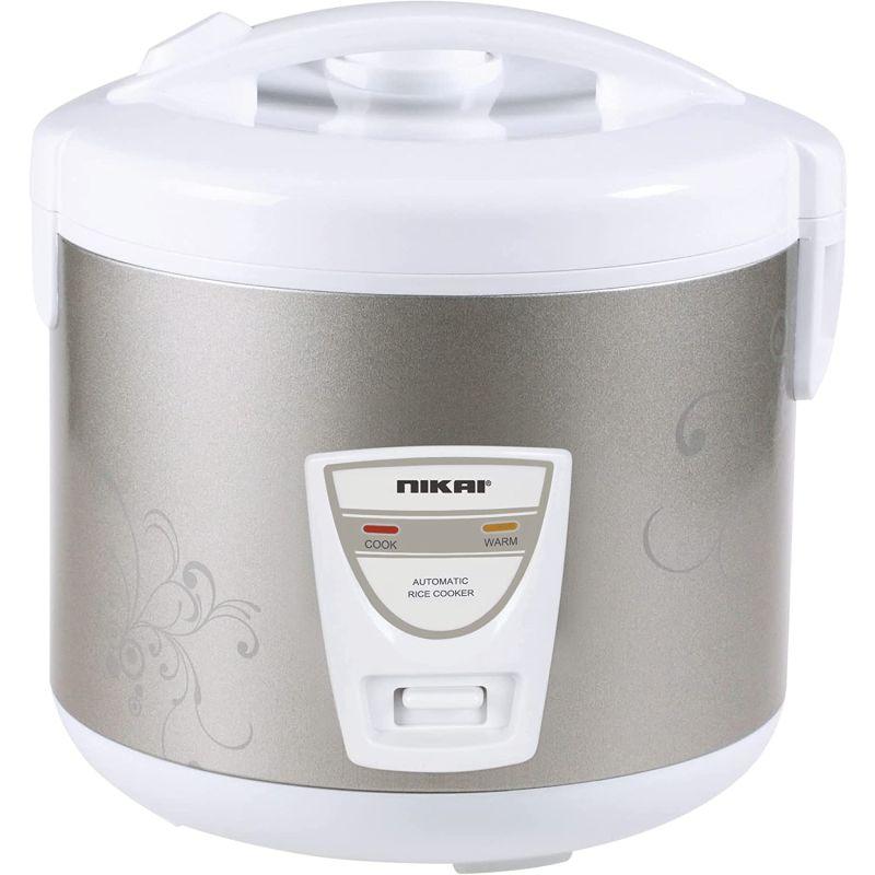 Nikai Non Stick Teflon Pot Rice Cooker, Detachable Power Cord