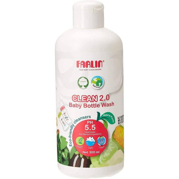 Farlin clean 2.0 Bottle Wash Flip Top Cap - 300 ml - ZRAFH