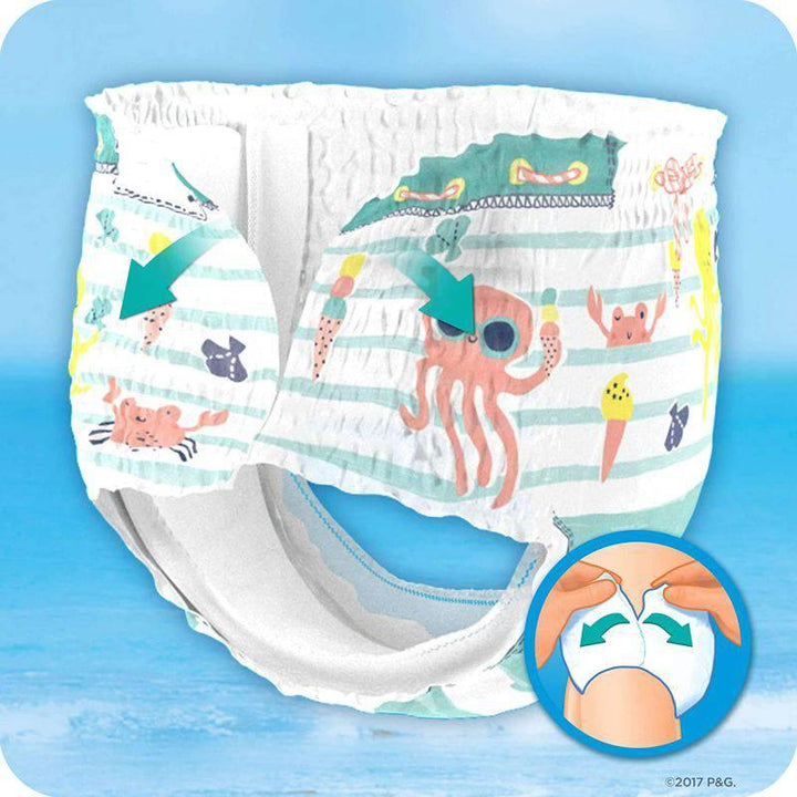 Pampers Splashers Baby Diapers Disposable Swim Pants Carry Pack Size (4-5) 9-15 Kg - 11 Diapers - ZRAFH