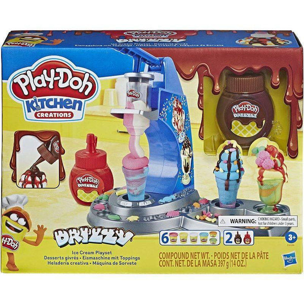 Drizzy Ice Cream Playset From Play-Doh Multicolor - 27x21x8 cm - E6688 - ZRAFH