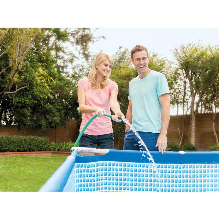 Intex Rectangular Frame Pool with filter pump 450 x 220 x 84 cm - INT28274 - Zrafh.com - Your Destination for Baby & Mother Needs in Saudi Arabia