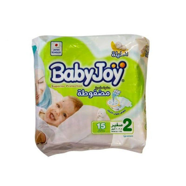 Babyjoy Saving Pack Baby Diaper No#2 Size Small - 3.5-7 kg - 12+3 Diaper - ZRAFH