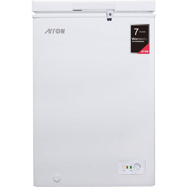 Arrow Chest Freezer 3.5 Cubic Feet - 100 L - White - RO-160F - Zrafh.com - Your Destination for Baby & Mother Needs in Saudi Arabia