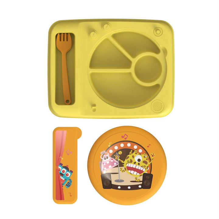 Gramophone Children's Separated Food Plate Set - Zrafh.com - Your Destination for Baby & Mother Needs in Saudi Arabia