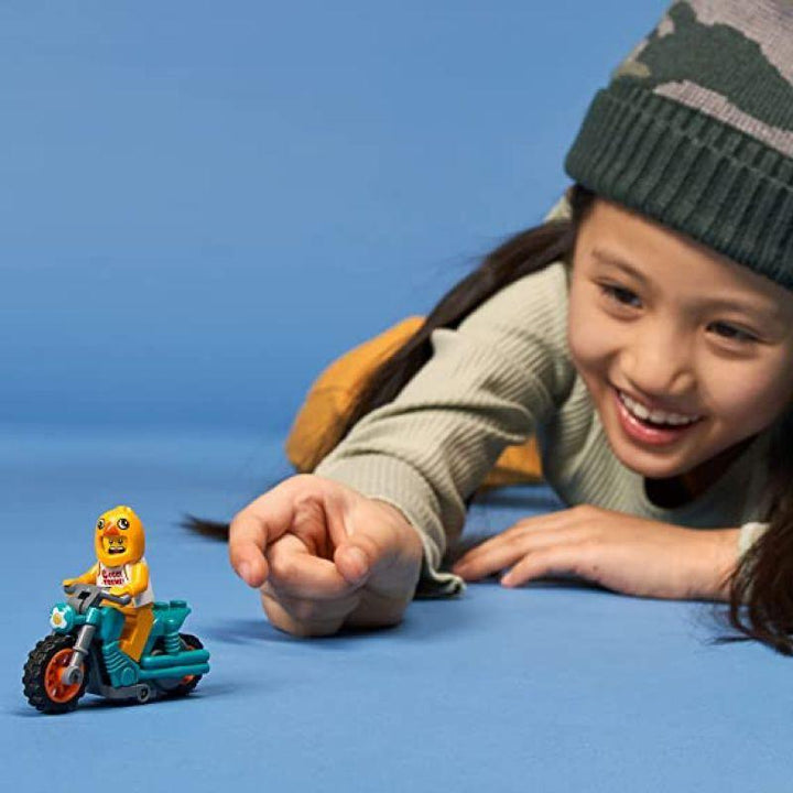 Lego City Chicken Stunt Bike Building Kit - 10 Pieces - 6351016 - Zrafh.com - Your Destination for Baby & Mother Needs in Saudi Arabia