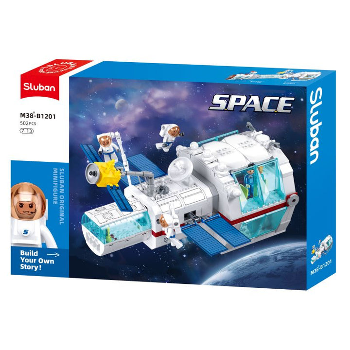 Sluban SPACE Space Station core Building And Construction Toys Set - 502 Pieces - Zrafh.com - Your Destination for Baby & Mother Needs in Saudi Arabia
