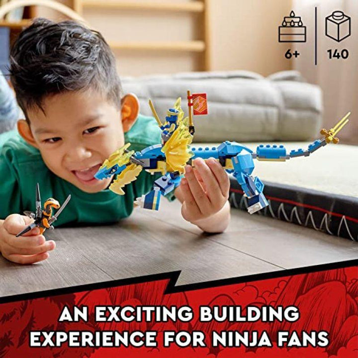 Lego Ninjago Jay's Thunder Dragon EVO Toy Figure - 140 Pieces - 6371134 - Zrafh.com - Your Destination for Baby & Mother Needs in Saudi Arabia