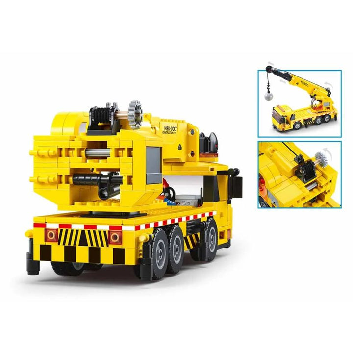 Sluban Wheeled Crane Building And Construction Toys Set - 293 Pieces - Zrafh.com - Your Destination for Baby & Mother Needs in Saudi Arabia