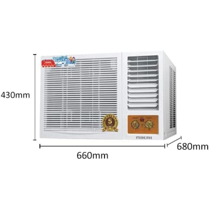 Nikai Split Air Conditioner - 1.5 Ton - 18000 BTU - Cooling Only - White - NSAC18136C23 - Zrafh.com - Your Destination for Baby & Mother Needs in Saudi Arabia