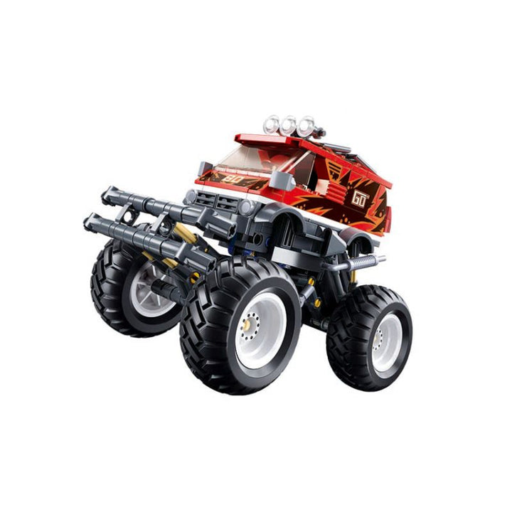 Sluban Off Road Vehicle Building And Construction Toys Set - Red - 261 Pieces - Zrafh.com - Your Destination for Baby & Mother Needs in Saudi Arabia