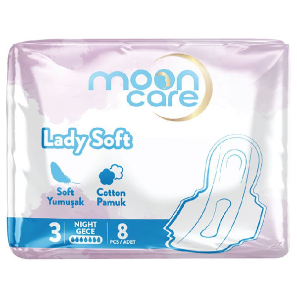 Mooncare Hygienic Pad For Ladies Size 3 - 24x8 Pads - Zrafh.com - Your Destination for Baby & Mother Needs in Saudi Arabia