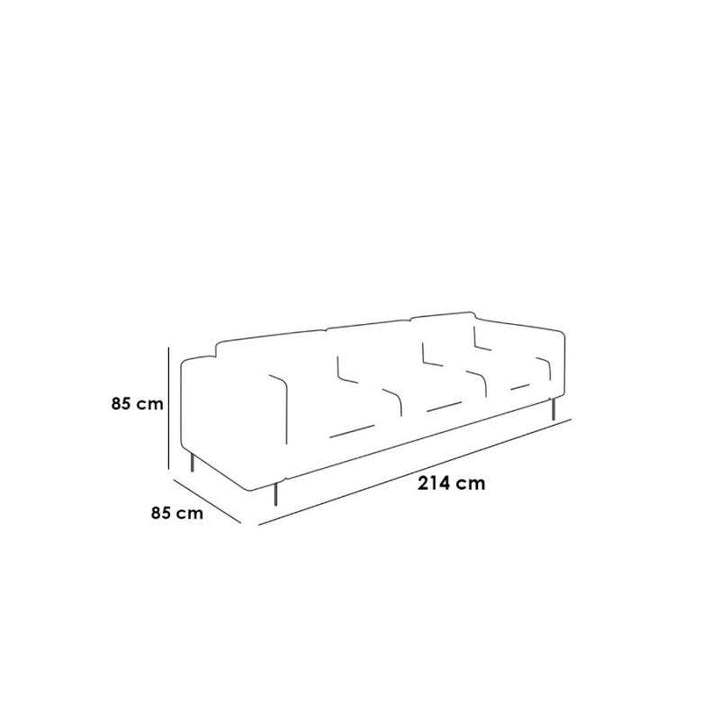 Alhome Sofa 85x214x85 cm - Blue - Zrafh.com - Your Destination for Baby & Mother Needs in Saudi Arabia