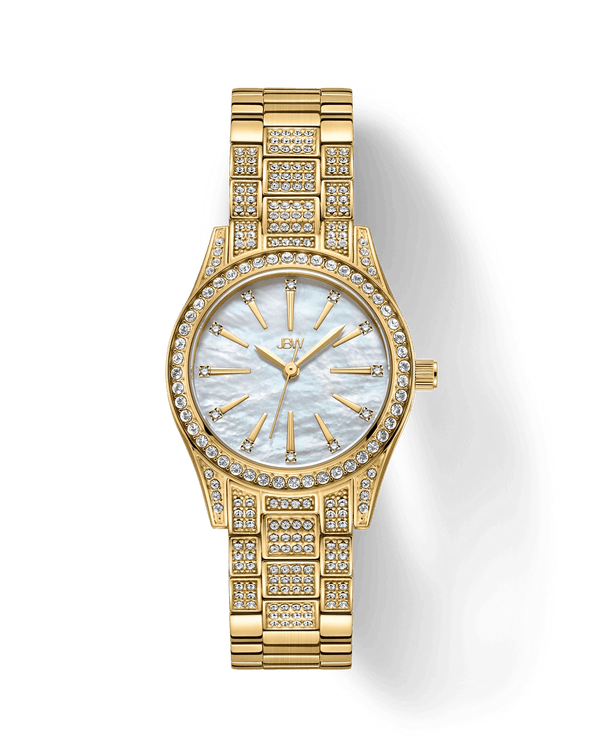 JBW Cristal Spectra 0.06 ctw Diamond Women's Watch - Gold - J6392A - Zrafh.com - Your Destination for Baby & Mother Needs in Saudi Arabia