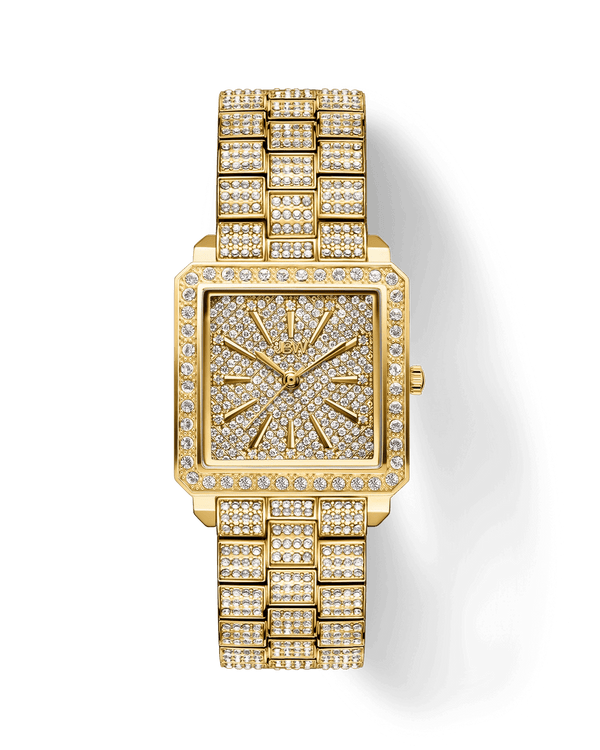 JBW Cristal 0.12 Diamonds 18K Gold-Plated Stainless Steel Women's Watch - J6386A - Zrafh.com - Your Destination for Baby & Mother Needs in Saudi Arabia
