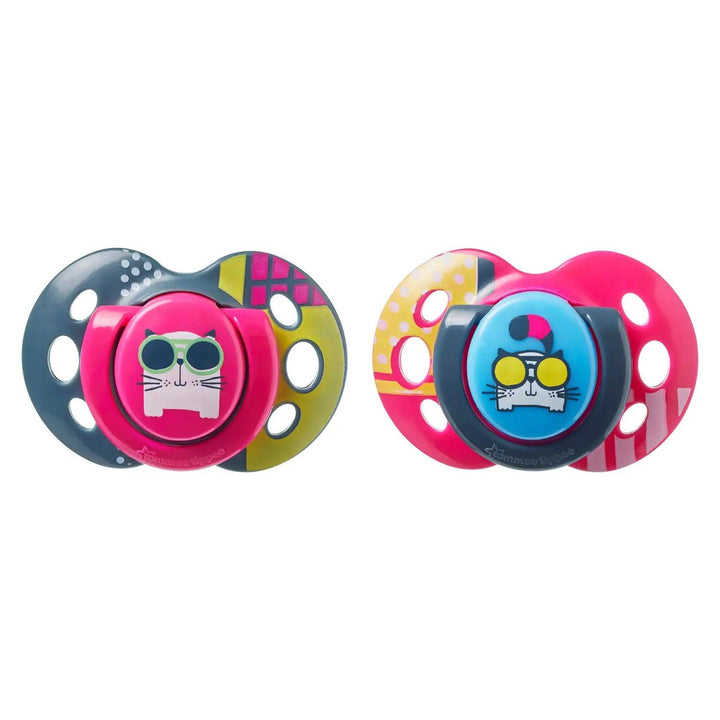Tommee Tippee Fun Style Soother - 2 Pieces - 18-36 Months - Zrafh.com - Your Destination for Baby & Mother Needs in Saudi Arabia