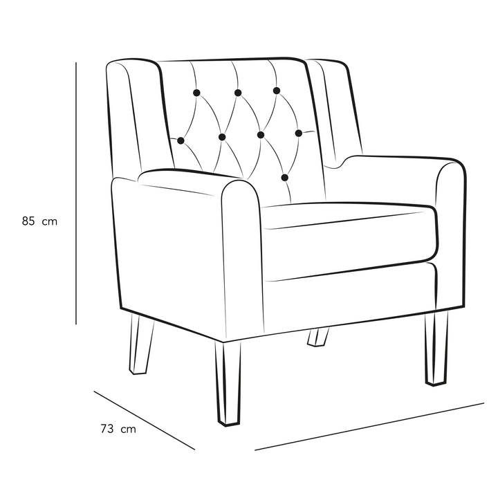 Tranquil Retreat: Gray Linen Chair for Serene Comfort By Alhome - 110111110 - Zrafh.com - Your Destination for Baby & Mother Needs in Saudi Arabia