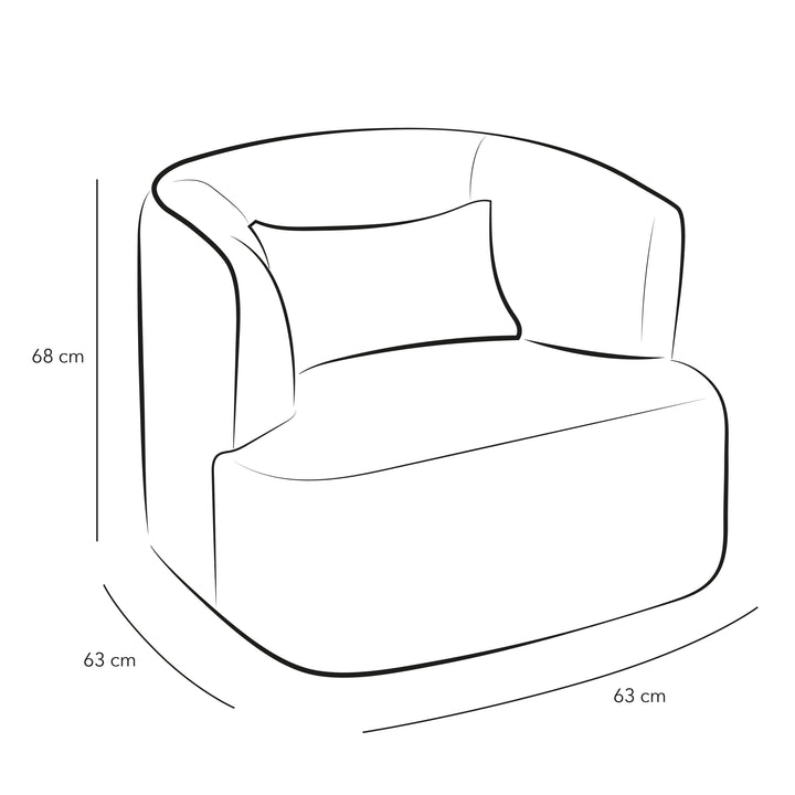 Off-White Bouclé Chair for Classic Comfort By Alhome - Zrafh.com - Your Destination for Baby & Mother Needs in Saudi Arabia