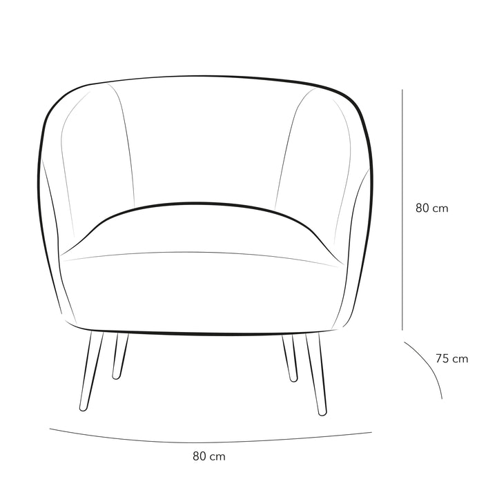 Serene Simplicity: White Bouclé Chair for Elegant Comfort By Alhome - Zrafh.com - Your Destination for Baby & Mother Needs in Saudi Arabia