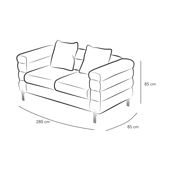 Modern Sophistication: 3-Seater Bouclé Sofa in Gray By Alhome - Zrafh.com - Your Destination for Baby & Mother Needs in Saudi Arabia