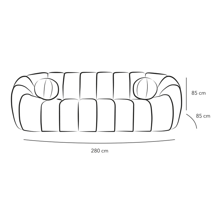 3-Seater Deep Green Bouclé Sofa By Alhome - Zrafh.com - Your Destination for Baby & Mother Needs in Saudi Arabia