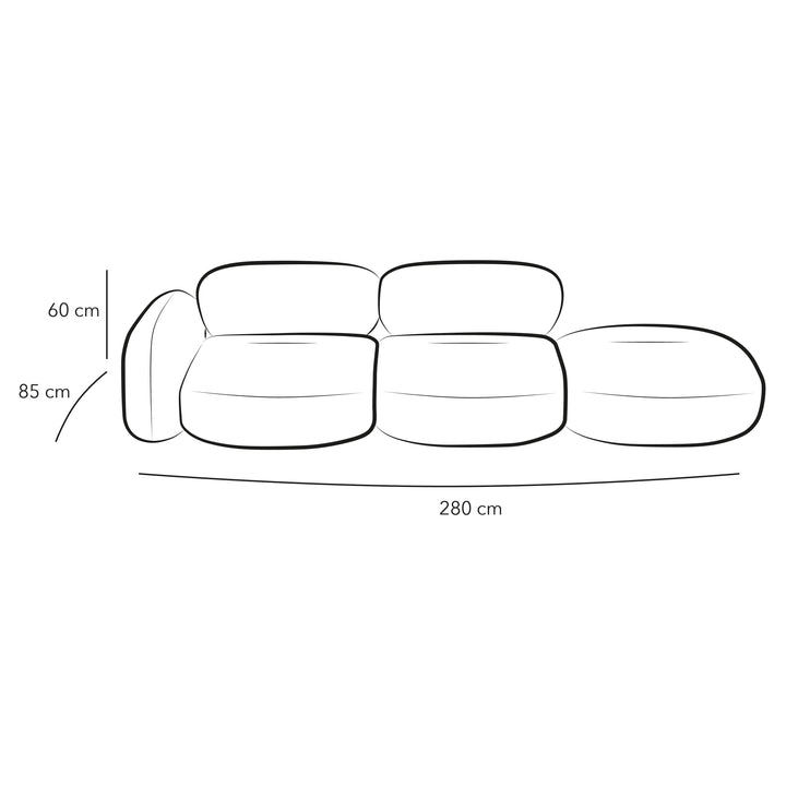 3-Seater Beige Velvet Sofa By Alhome - 110111360 - Zrafh.com - Your Destination for Baby & Mother Needs in Saudi Arabia