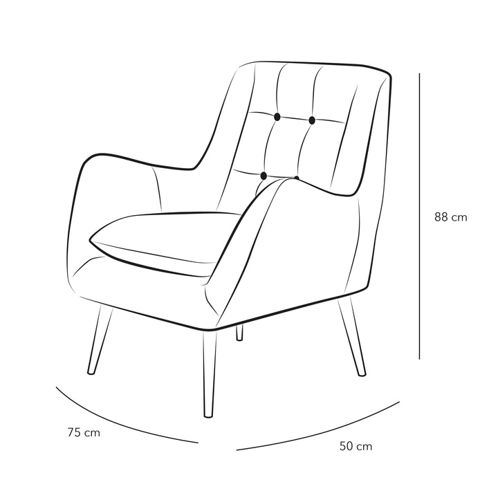 Gray Velvet Accent Chair By Alhome - 110111411 - Zrafh.com - Your Destination for Baby & Mother Needs in Saudi Arabia