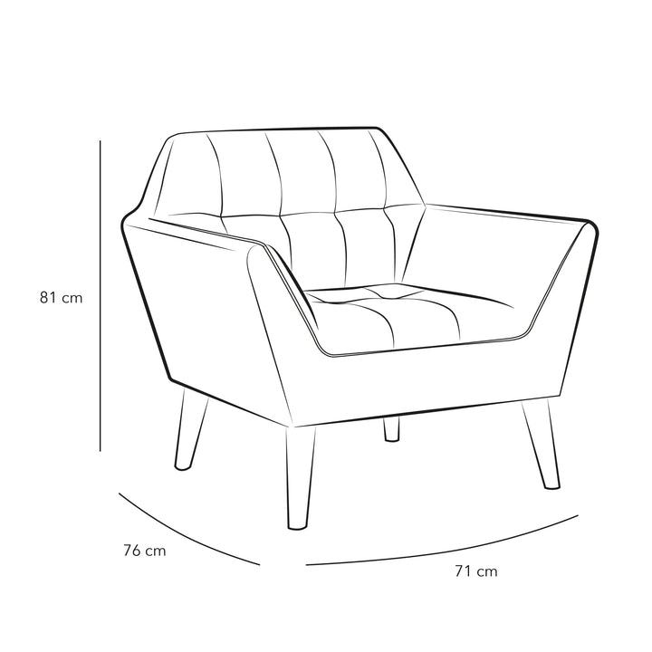 Turmeric Linen Accent Chair By Alhome - Zrafh.com - Your Destination for Baby & Mother Needs in Saudi Arabia