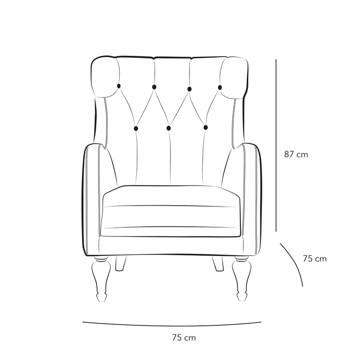 White Velvet Chair By Alhome - 110111678 - Zrafh.com - Your Destination for Baby & Mother Needs in Saudi Arabia