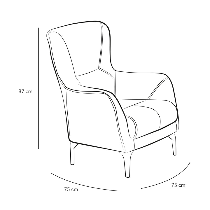 Gray Linen Chair By Alhome - 110111691 - Zrafh.com - Your Destination for Baby & Mother Needs in Saudi Arabia