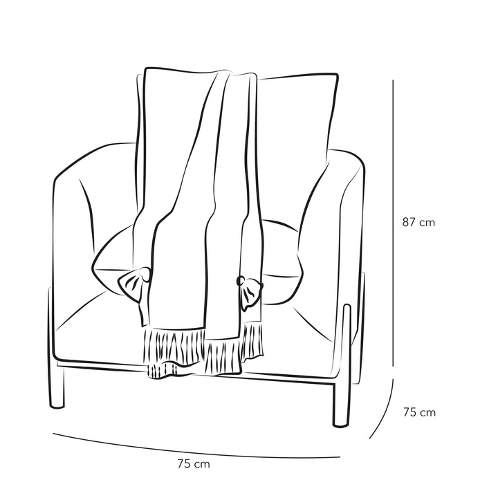 Gray Bouclé Chair By Alhome - 110111716 - Zrafh.com - Your Destination for Baby & Mother Needs in Saudi Arabia