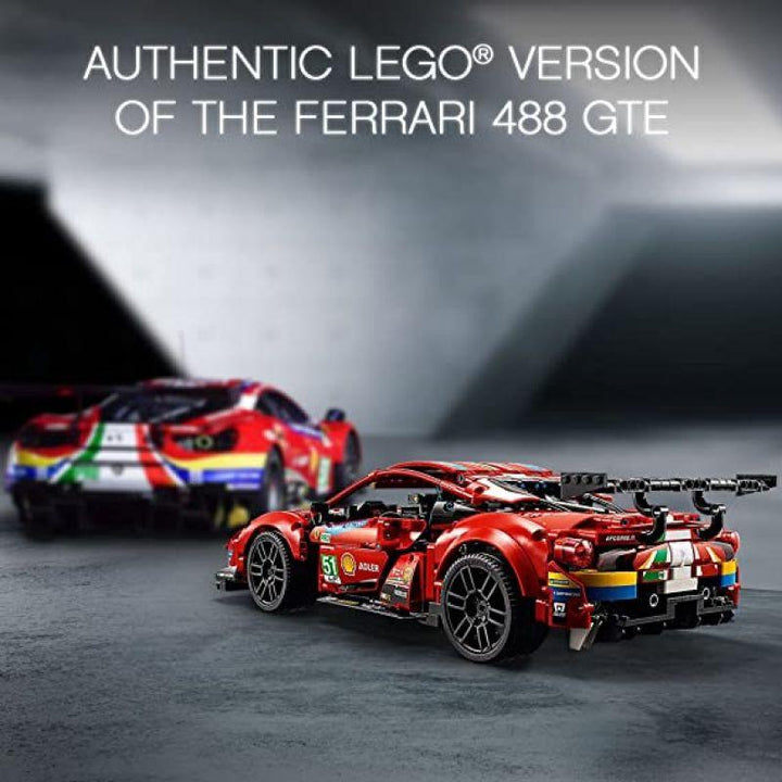 Lego Technic Ferrari 488 Gte "af Corse #51" Car Set - Red - 6332759 - Zrafh.com - Your Destination for Baby & Mother Needs in Saudi Arabia