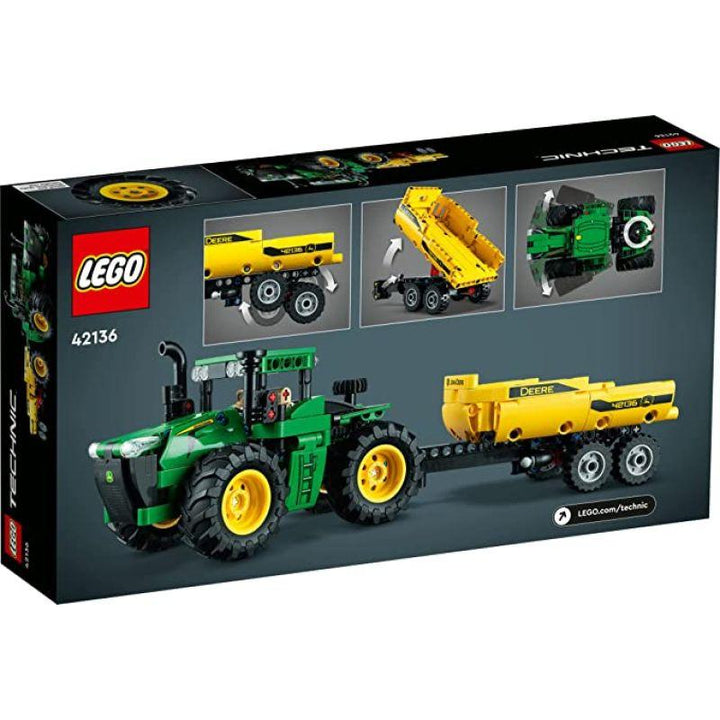 Lego Technic John Deere 4WD Tractor Toy with Trailer - 390 Pieces - 6379482 - Zrafh.com - Your Destination for Baby & Mother Needs in Saudi Arabia