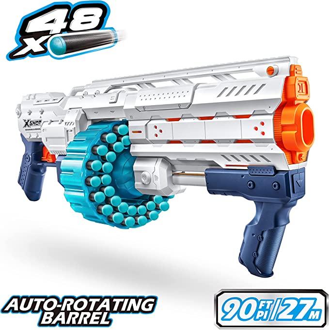 X-Shot Excel Fortress with 40 darts capacity barrel, up to 90FT/ 27M Target - ZRAFH