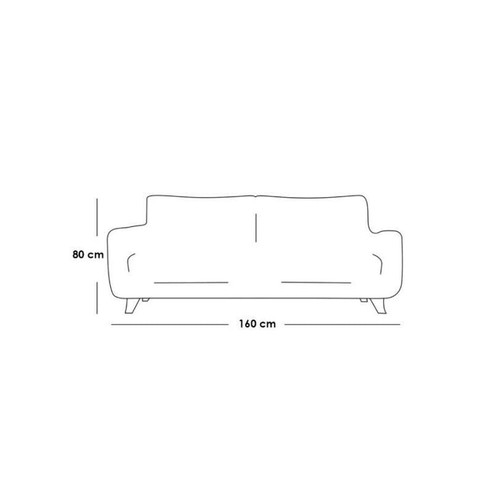 Alhome Sofa 160x90x80 cm - Beige - Zrafh.com - Your Destination for Baby & Mother Needs in Saudi Arabia