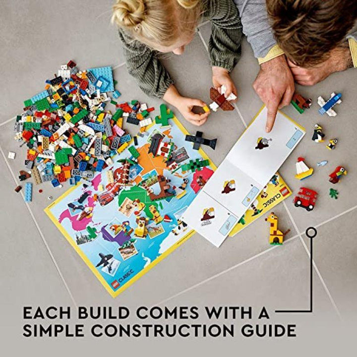 Lego Classic Around The World Building Set - 950 Pieces - 6333040 - Zrafh.com - Your Destination for Baby & Mother Needs in Saudi Arabia