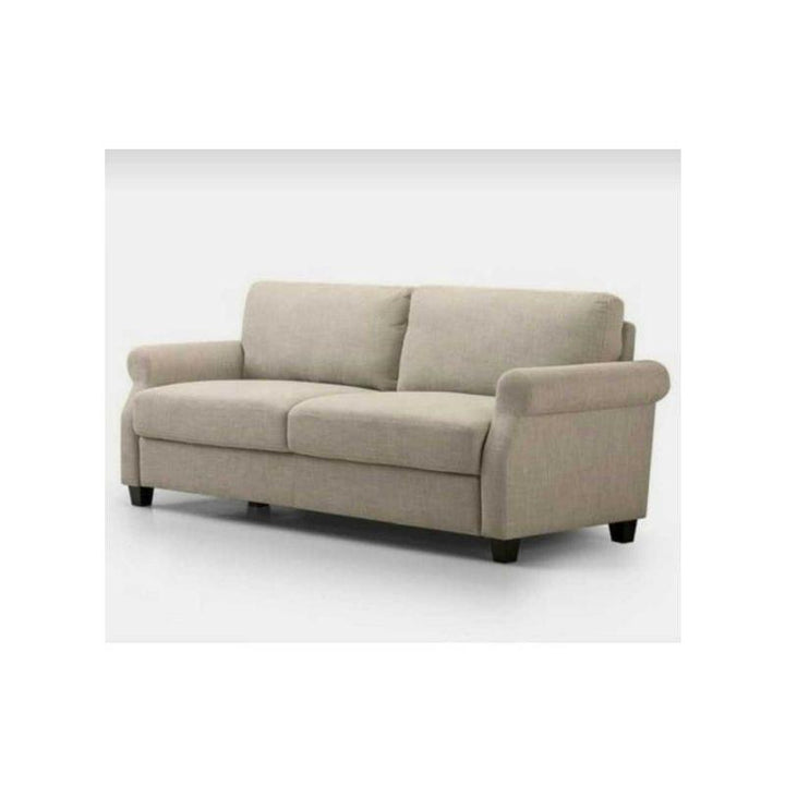 Alhome Swedish Wood and Linen 3 Seaters Sofa - Beige - AL-879 - Zrafh.com - Your Destination for Baby & Mother Needs in Saudi Arabia