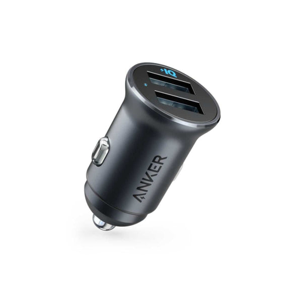 Anker PowerDrive 2 Alloy Metal Mini Car Charger 24W - Black