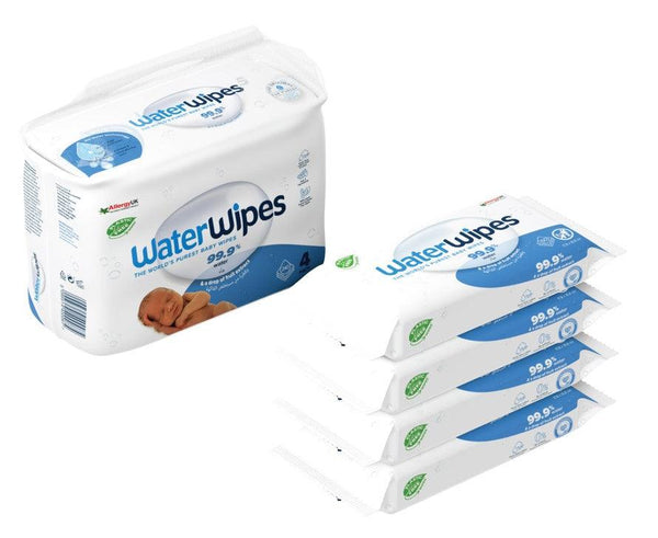 Water Wipes Original Plastic Free Baby Wipes 4 Packs - 240 Count - Zrafh.com - Your Destination for Baby & Mother Needs in Saudi Arabia