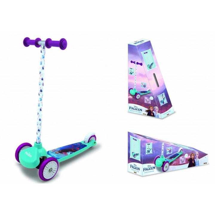 Smoby Frozen 3 Wheel Twist Scooter For Children For 3+ Months - Zrafh.com - Your Destination for Baby & Mother Needs in Saudi Arabia